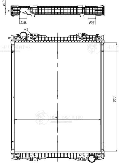 Radiator, racire motor LRc 2803 LUZAR